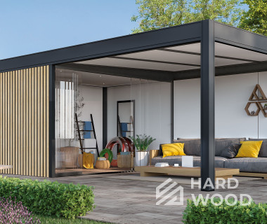 Прямоугольная беседка для дачи №44 - фото 1650