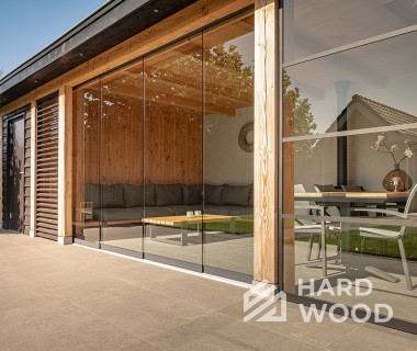 Беседка с печью хайтек №22 - фото 1447