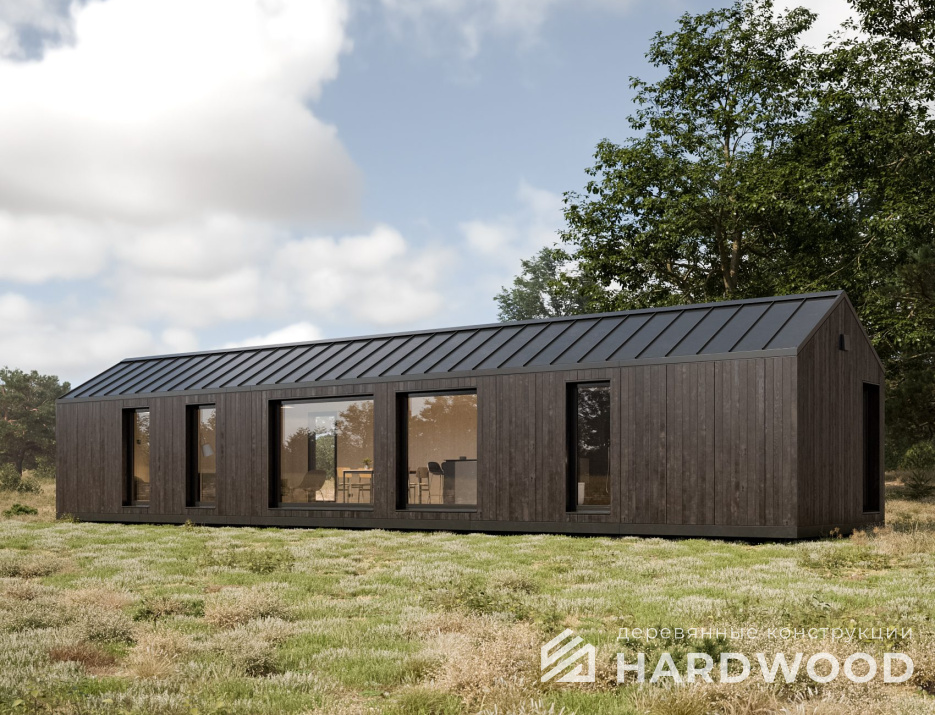 Зимний дом-беседка с двухскатной крышей №16 - фото 1412